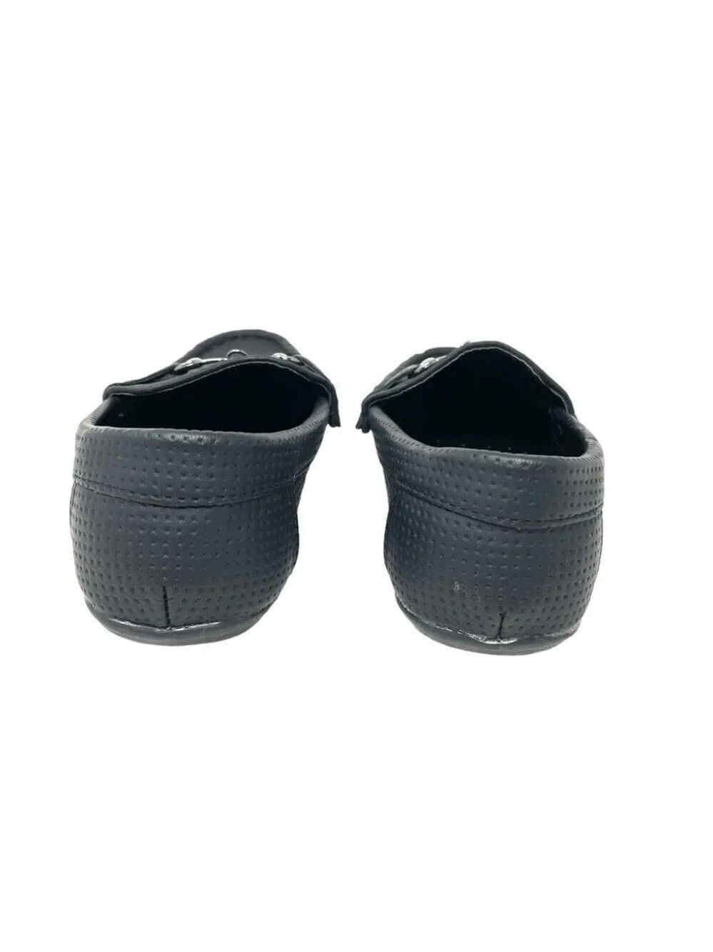 Ket Importa Black Peforated Horsebit Driving Loafers Size 25/ 9 (Little Boy)